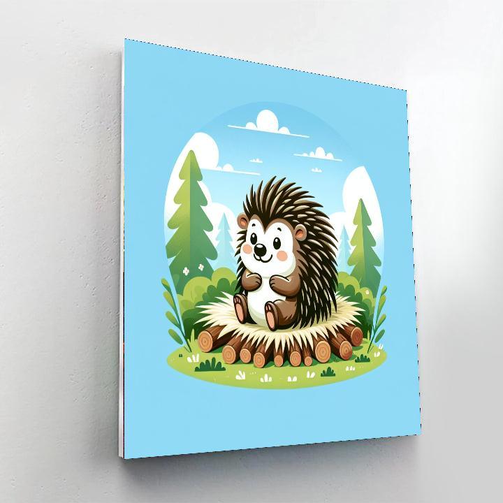 Perky Porcupine Painting By Numbers Kit