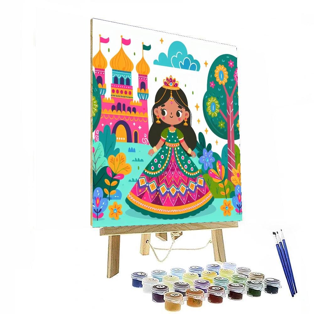 Princess In Enchanted Land Painting By Numbers Kit
