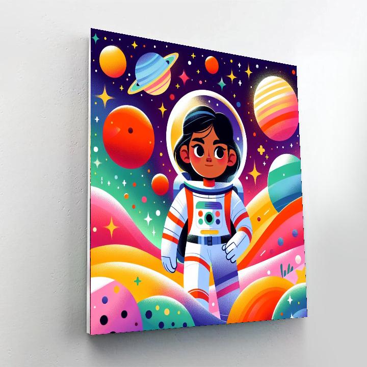 Galaxy Explorer's Dream DIY Paint By Numbers