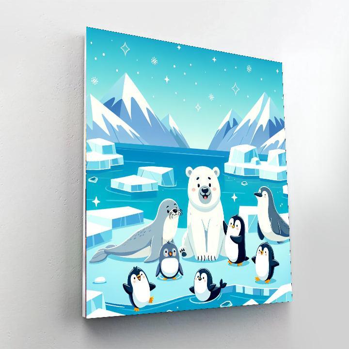 Lively Arctic Adventure Paint By Numbers Kits