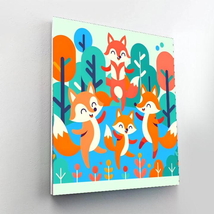 Fox's Forest Festival Paint By Numbers