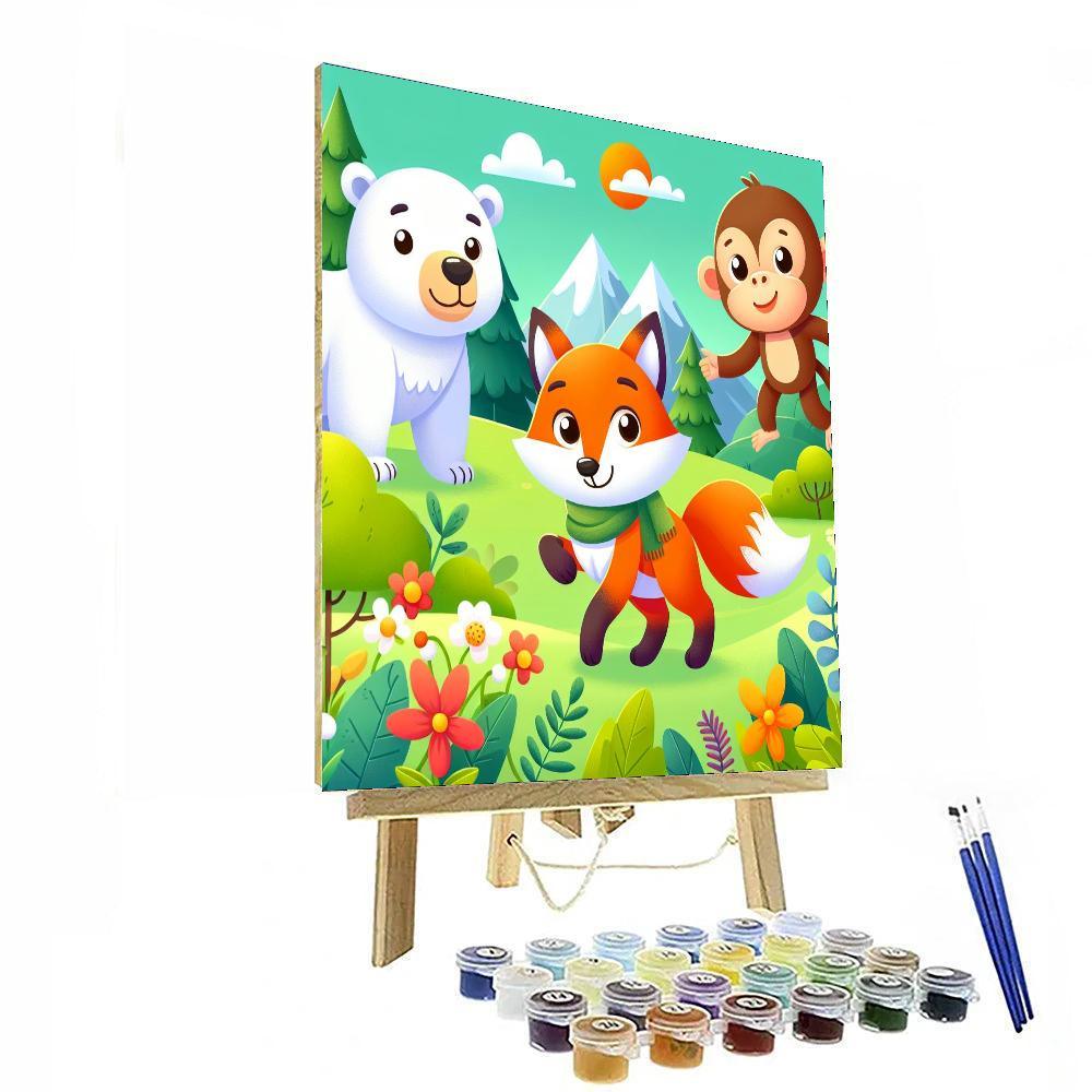 Curious Animal Explorers Numbered Painting Kits