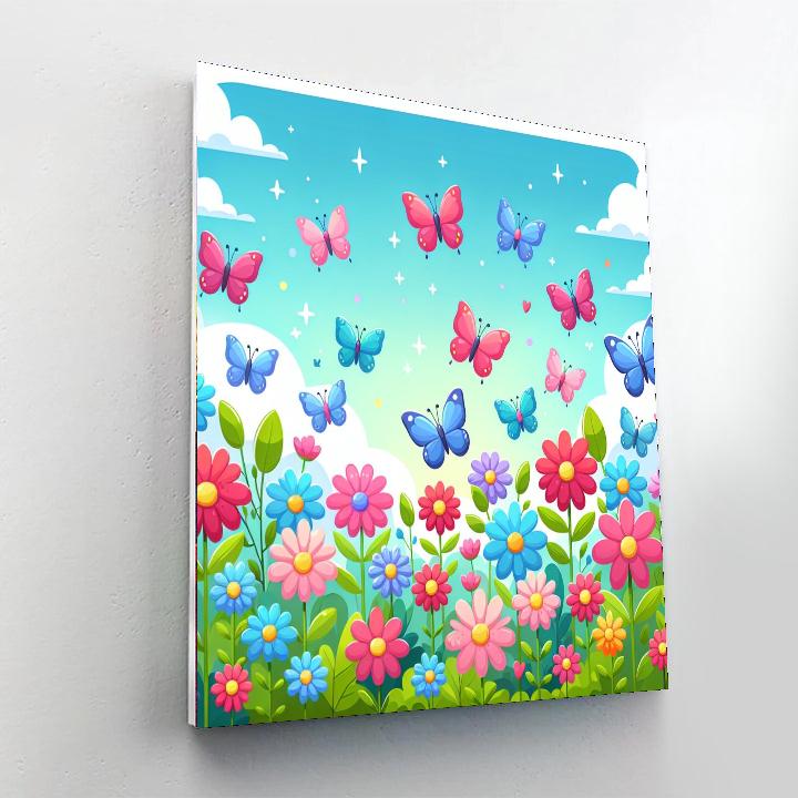 Butterfly's Symphony Number Painting