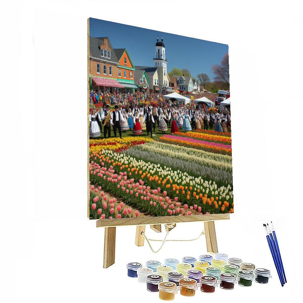 Tulip Time Festival - Holland, Usa Number Painting