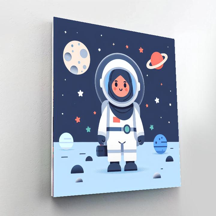 Astronaut Space Adventure Paint By Numbers Art