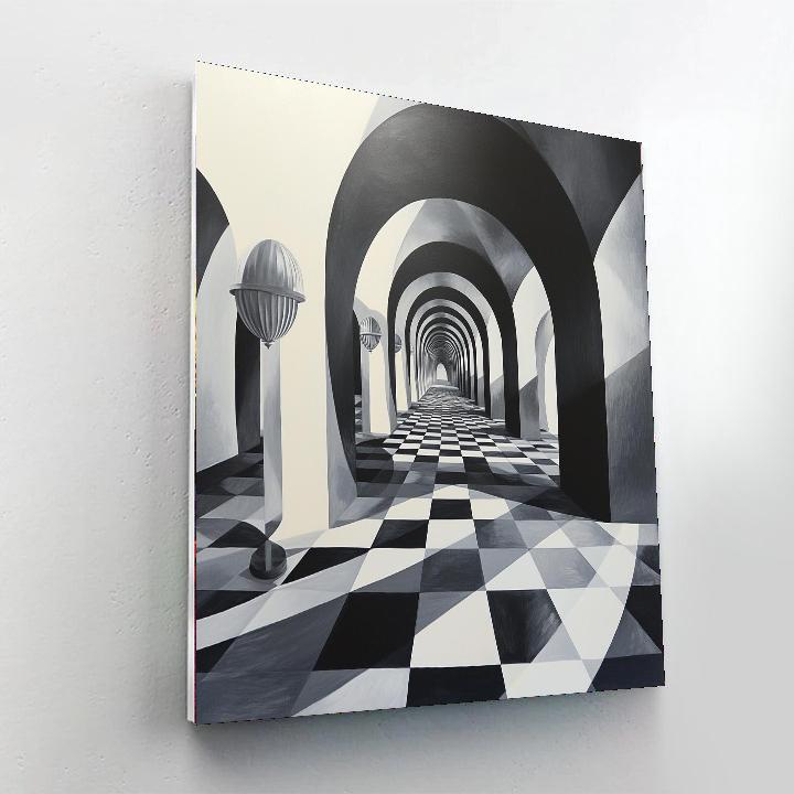 M.C. Escher Inspired Eternal Perspectives  Numbered Painting Kits
