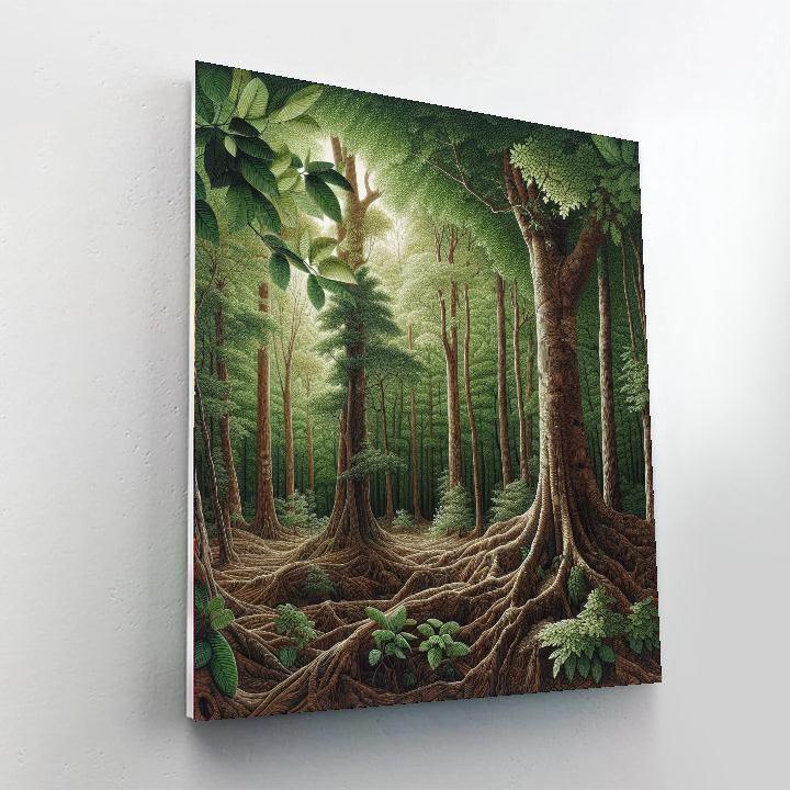 Forest Harmony Retreat Paint By Numbers Art