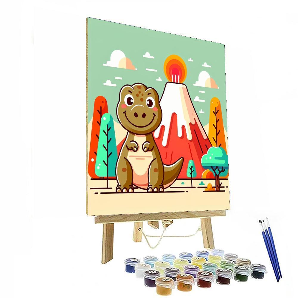 Dinosaur Discovery Island Paint By Numbers Kits