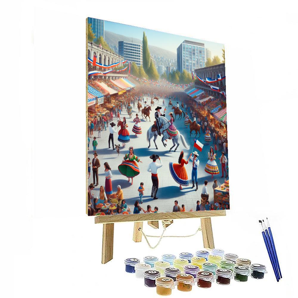 Fiestas Patrias - Santiago Paint By Numbers Kits