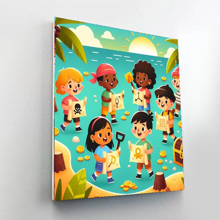 Terrific Treasure Hunt Number Painting