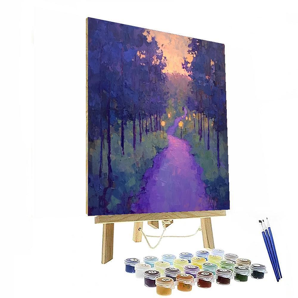 Paul Cézanne Inspired Twilight Grove Harmony  Paint By Numbers Art