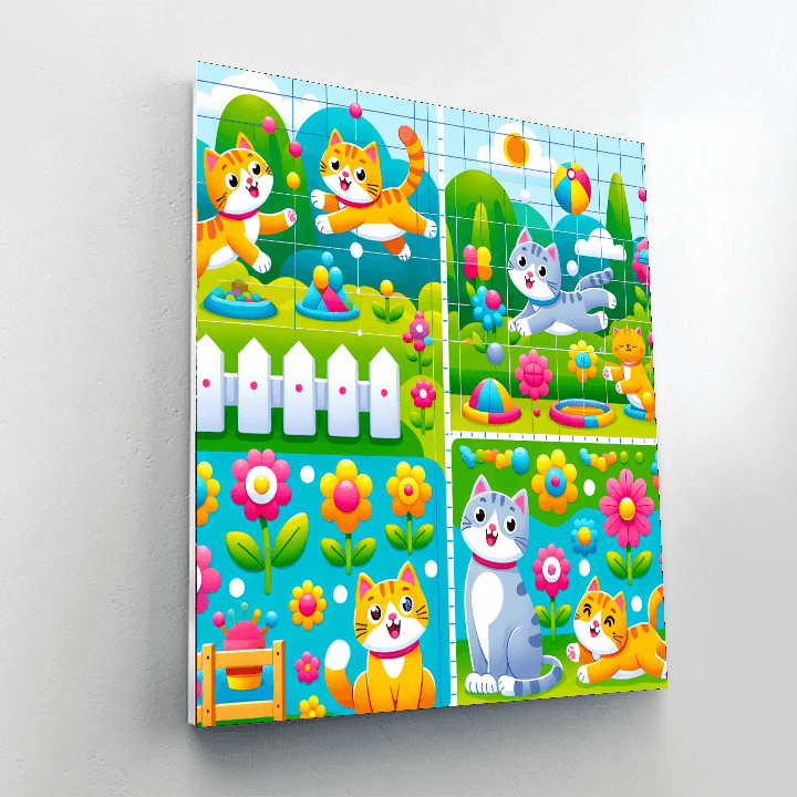Clever Cat Capers DIY Paint By Numbers