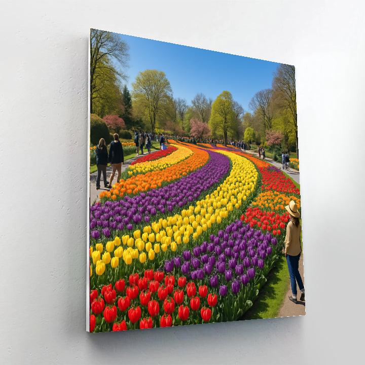Keukenhof Flower Festival - Lisse, Netherlands Painting Number Kit