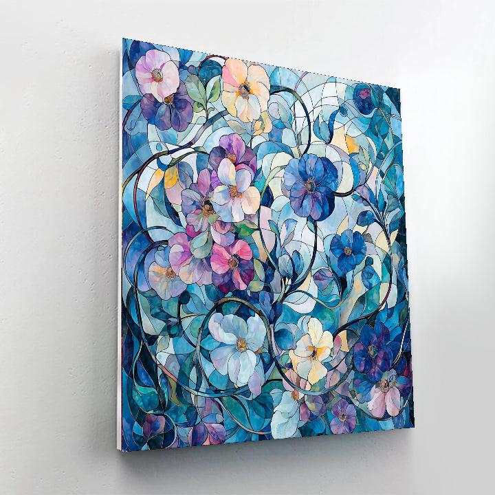 Alphonse Mucha Inspired Chasing Dreams Through Nature  Paint By Number