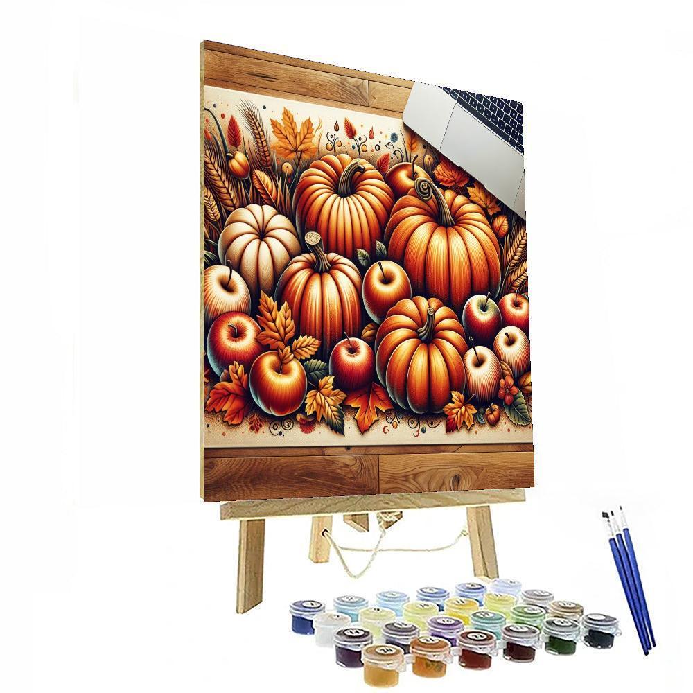 Dazzling Autumn Harvest Numbered Painting Kits
