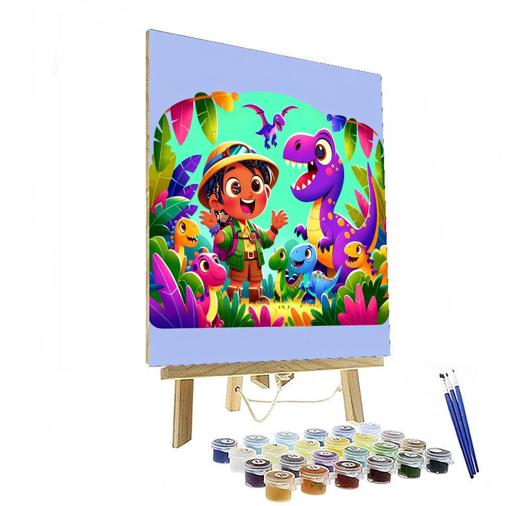 Dino Detectives Safari Paint By Number