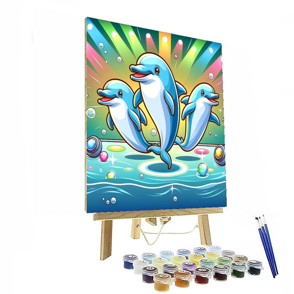 Dandy Dolphin Disco Numbered Painting Kits