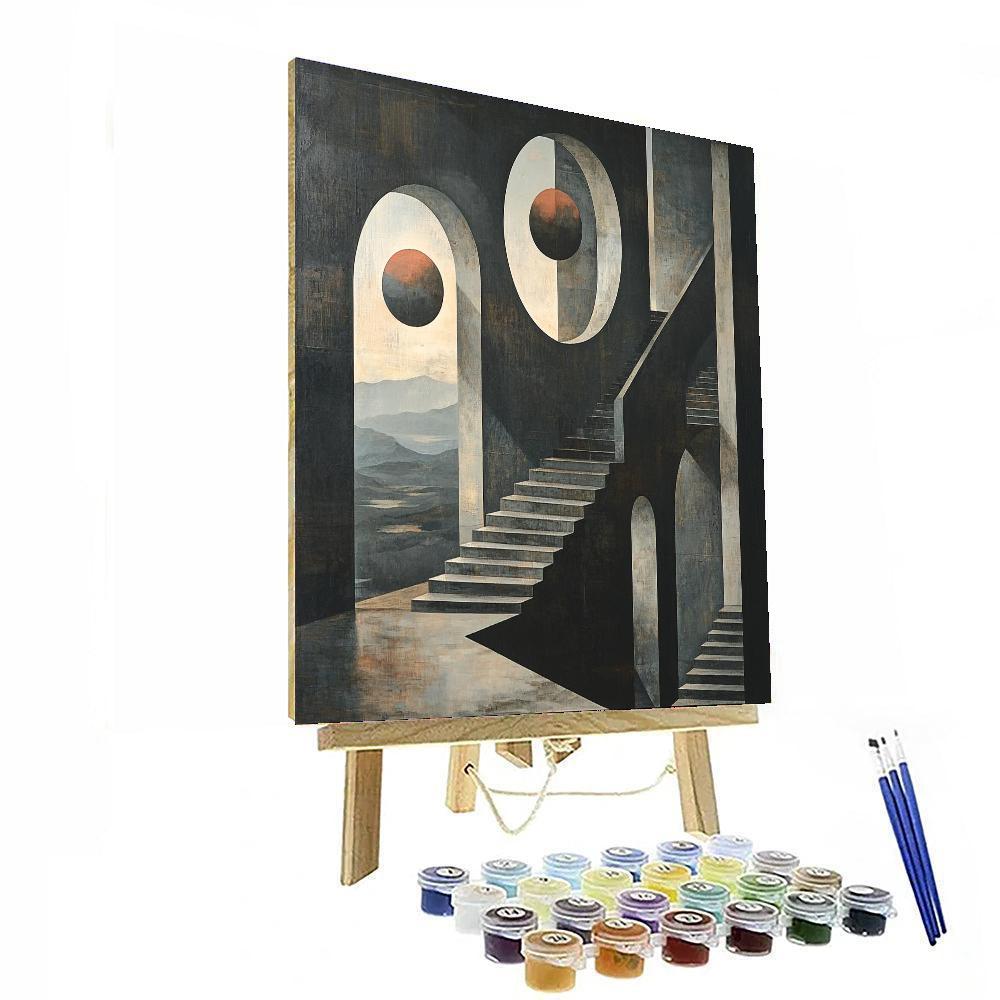 Max Ernst Inspired The Enigma Of Shadows  Paint By Numbers