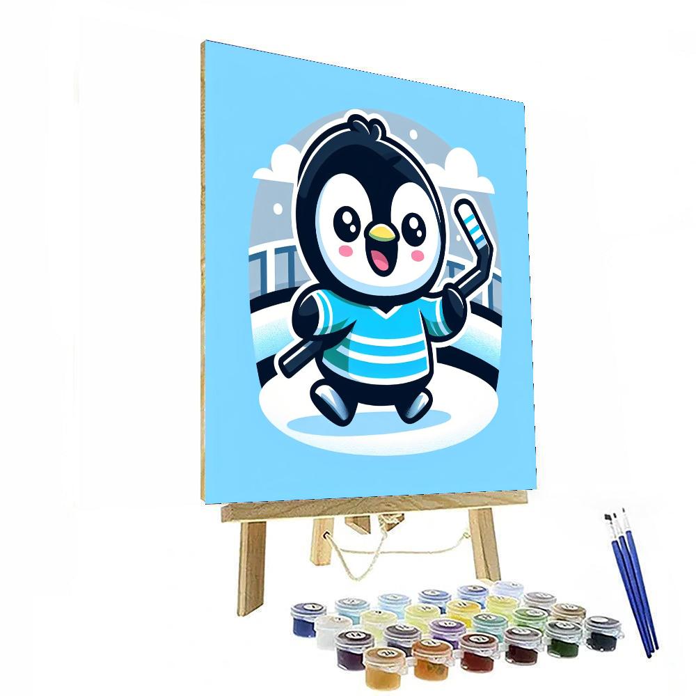 Sporty Penguin Paint By Number