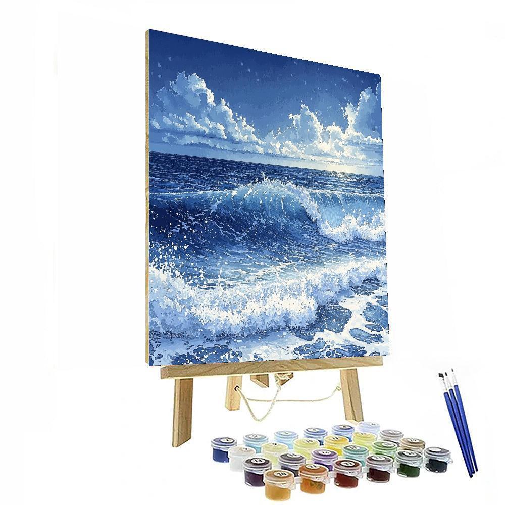 Hokusai Inspired The Ocean's Heartbeat  Painting By Numbers Kit