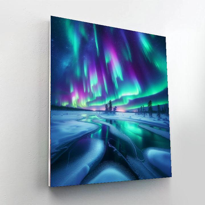 Aurora Borealis Mystery Paint By Numbers Kits