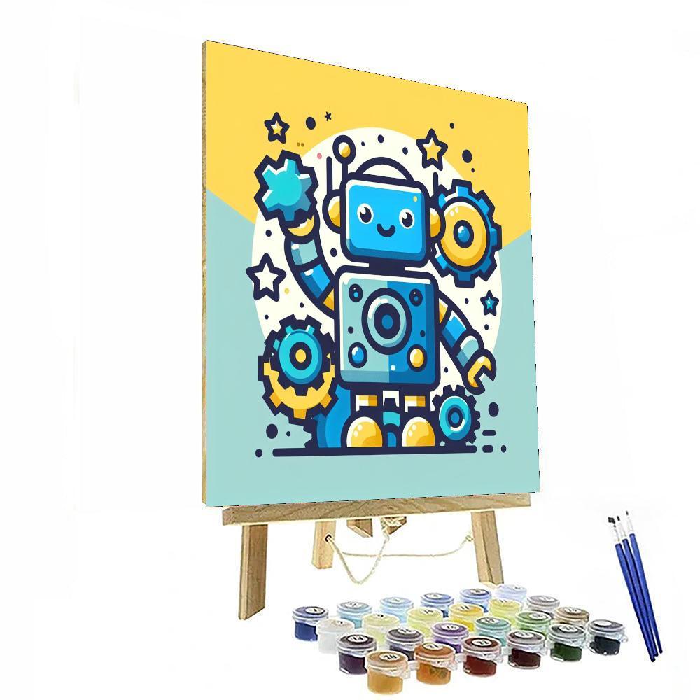 Exciting Robot Numbered Painting Kits