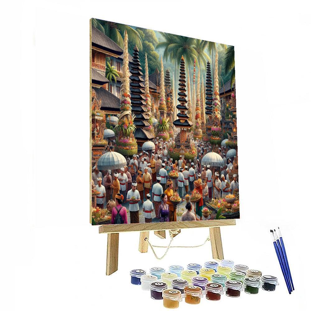 Galungan Festival - Bali, Indonesia Paint By Color