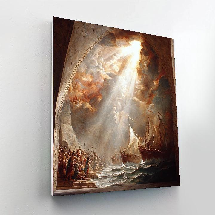 Henry Fuseli Inspired Ancient Mythical Voyage  Paint By Numbers