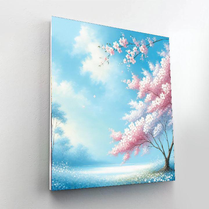 Beautiful Japanese Cherry Blossom Paint By Color