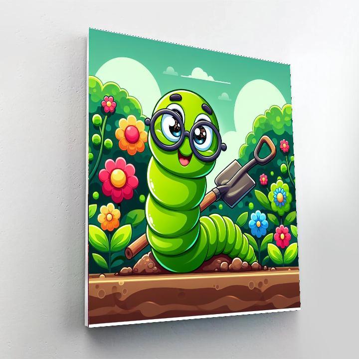 Witty Worm Painting By Numbers Kit