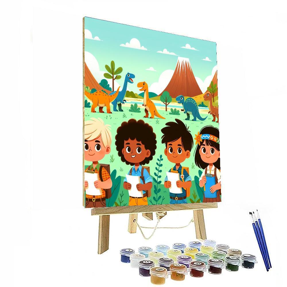 Dinosaur Explorer's Club Painting By Numbers Kit