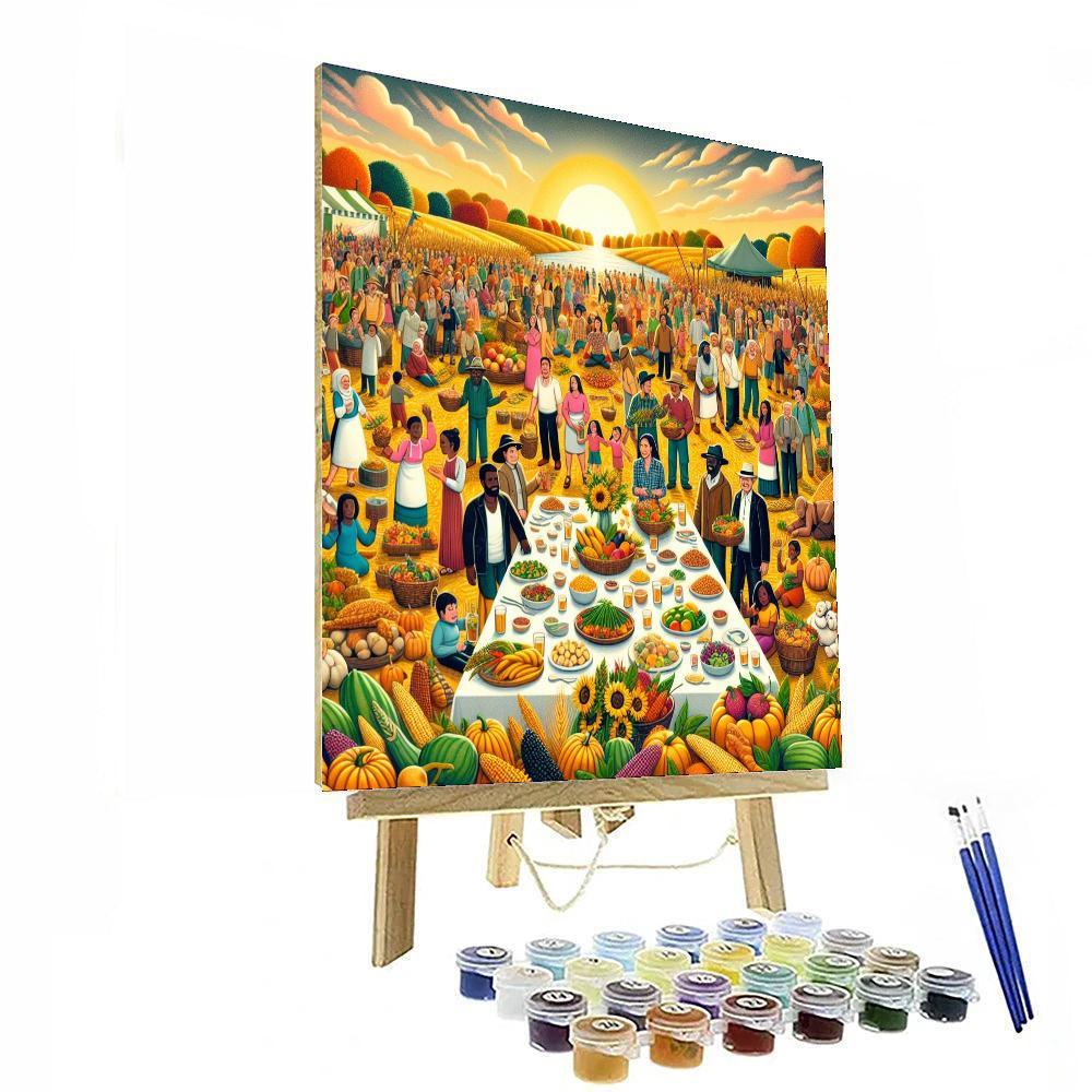 Joyous Harvest Festival Painting By Numbers Kit
