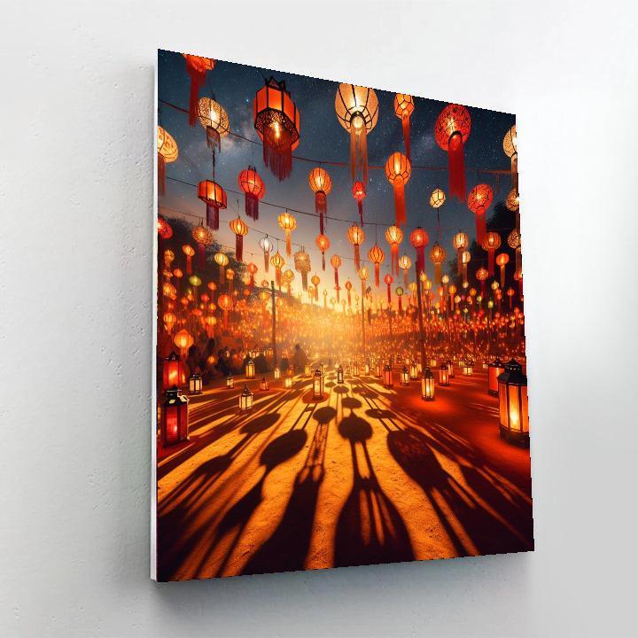 Festive Lanterns Paint By Numbers