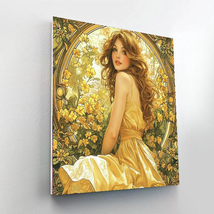 Alphonse Mucha Inspired Radiance Of The Four Seasons  Paint By Numbers Kits