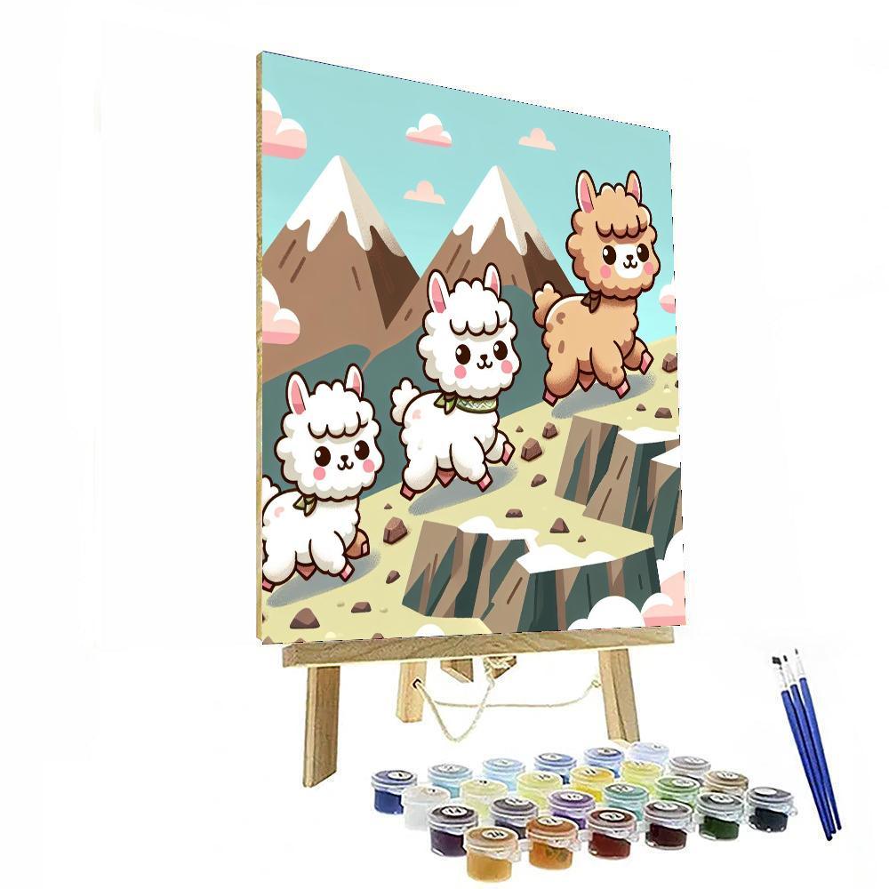Adventurous Alpaca Ascent Painting By Numbers Kit