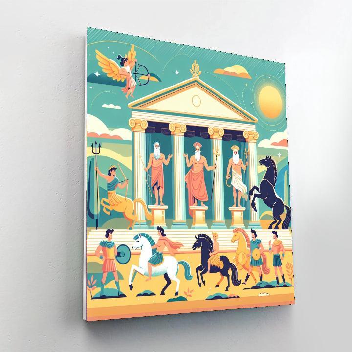Ancient Greek Myths With Gods And Heroes Paint By Number