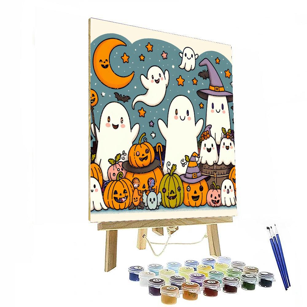 Super Spooky Halloween Fun Painting Number Kit