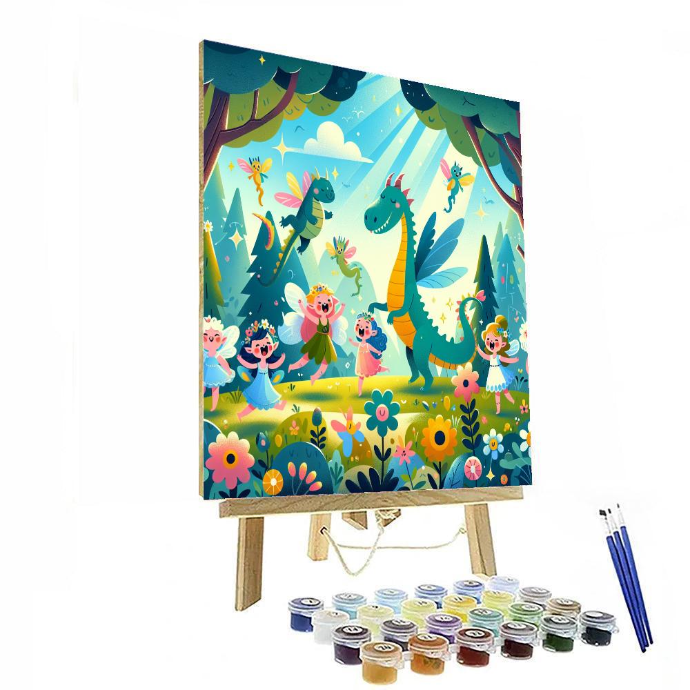 Frolicking Fairy Tale Creatures Painting By Numbers Kit
