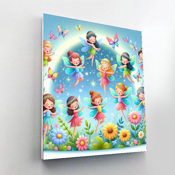 Giggling Fairies Paint By Number