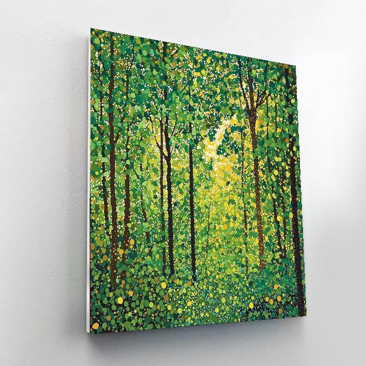 Georges Seurat Inspired Ethereal Forest Escape  DIY Paint By Numbers