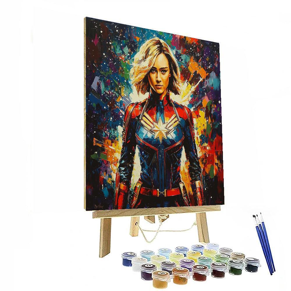 Brie Larson: The Strength Of Captain Marvel Unleashed Numbered Painting Kits