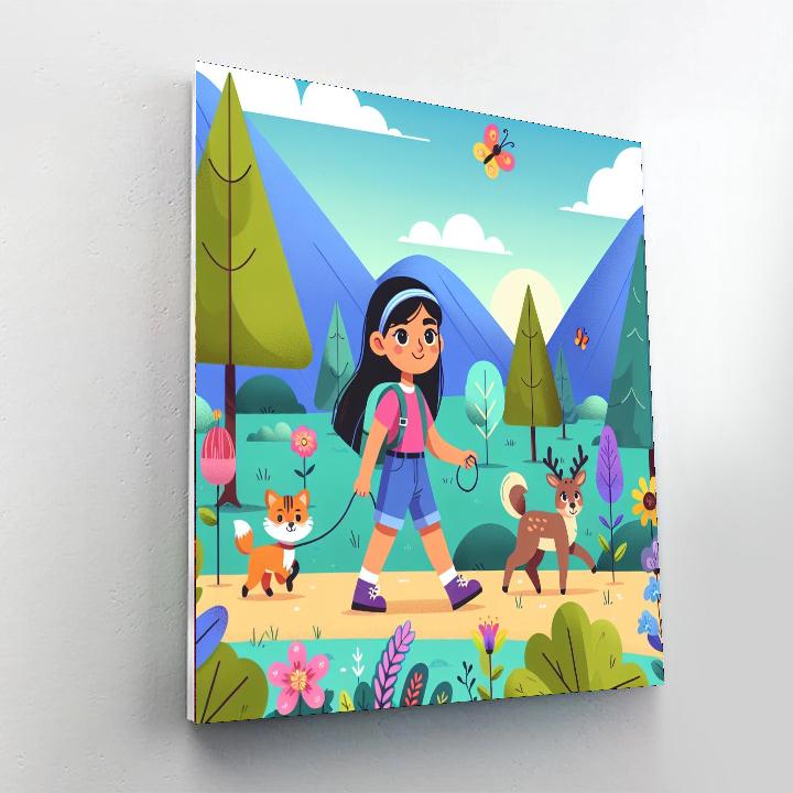 Happy Hiker's Path Painting By Numbers Kit