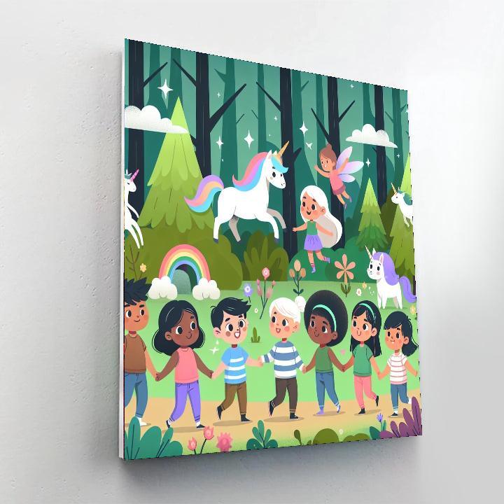 Fantasy Forest Expedition Painting Number Kit