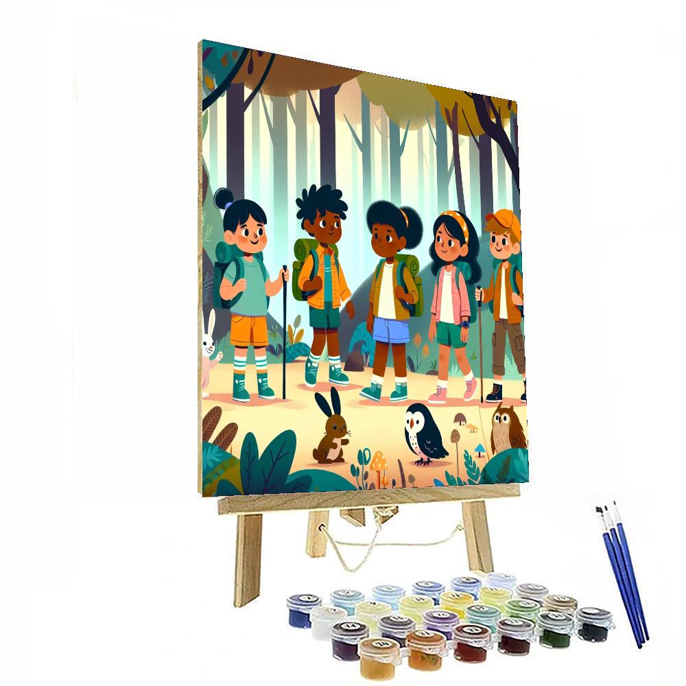 Forest Adventure Trek Number Painting