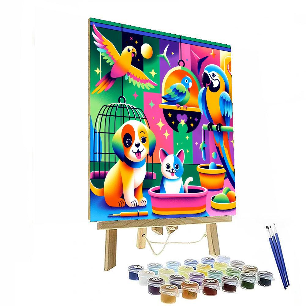 Pet Shop Extravaganza Paint By Numbers