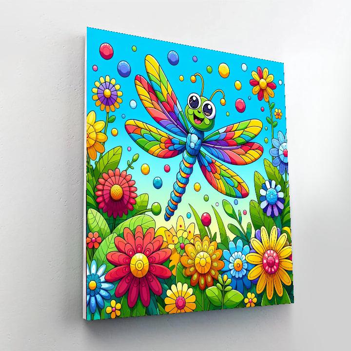Excited Dragonfly Paint By Numbers Kits
