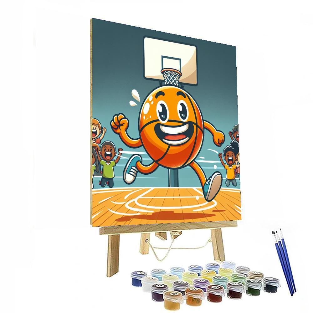 Bouncing Basketball Paint By Number