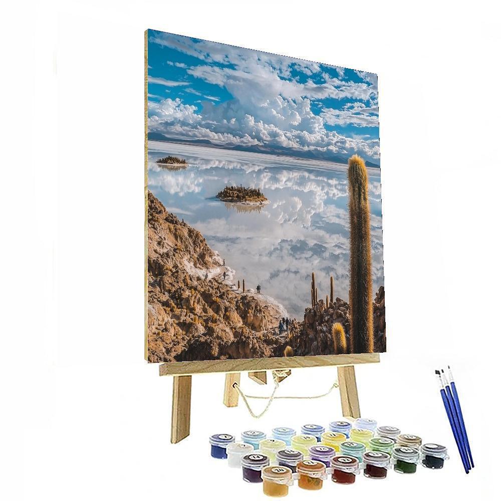 Salar De Uyuni In Bolivia Painting Number Kit
