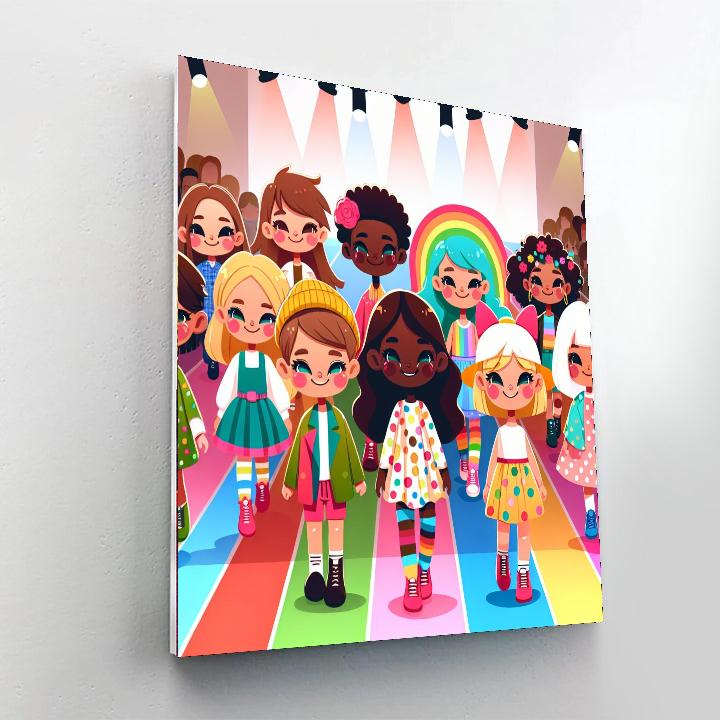Funky Fashion Numbered Painting Kits