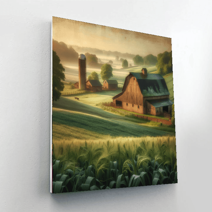Rural Country Morning Paint By Numbers